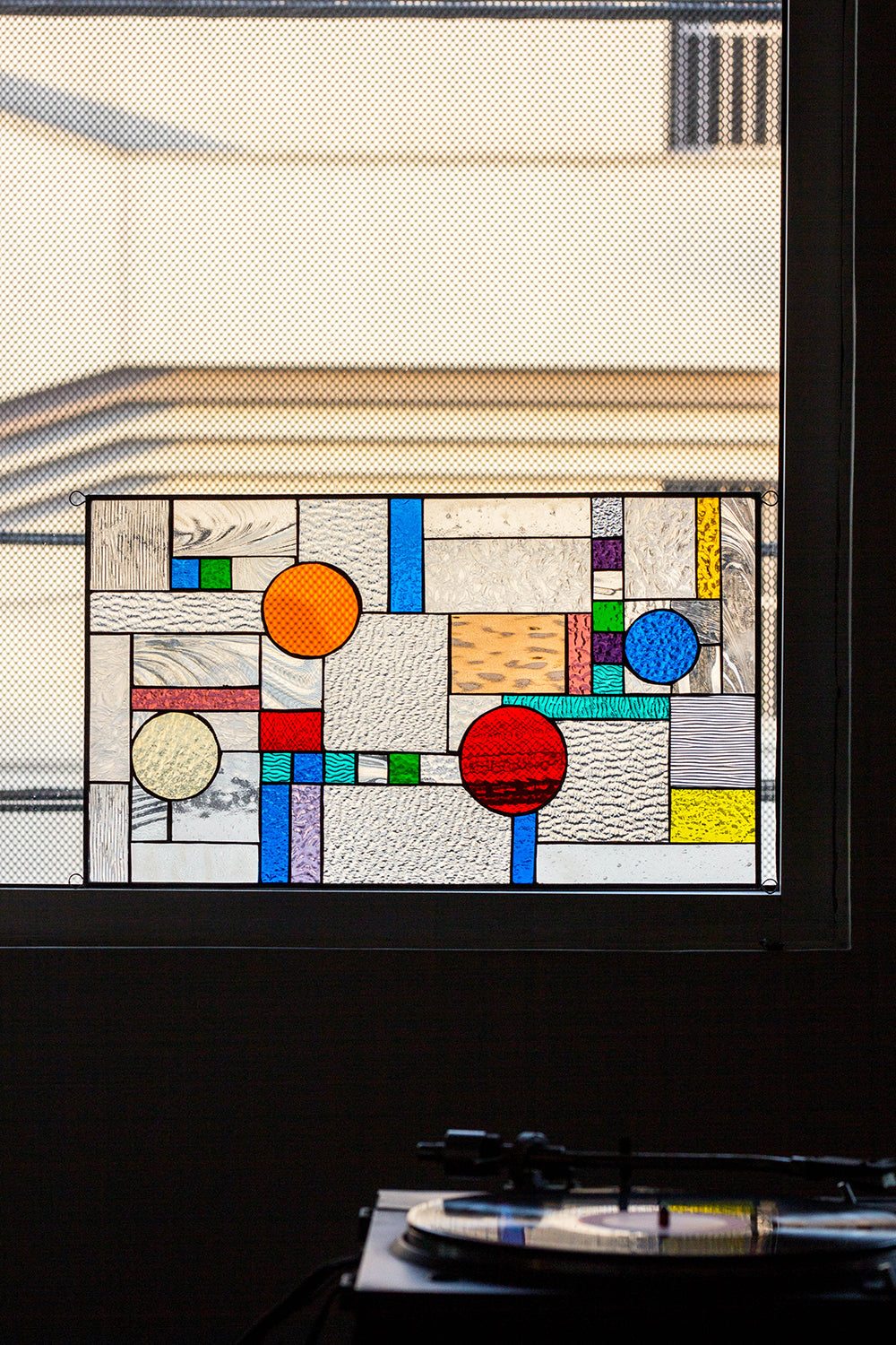 Planetarium Stained Glass Panel