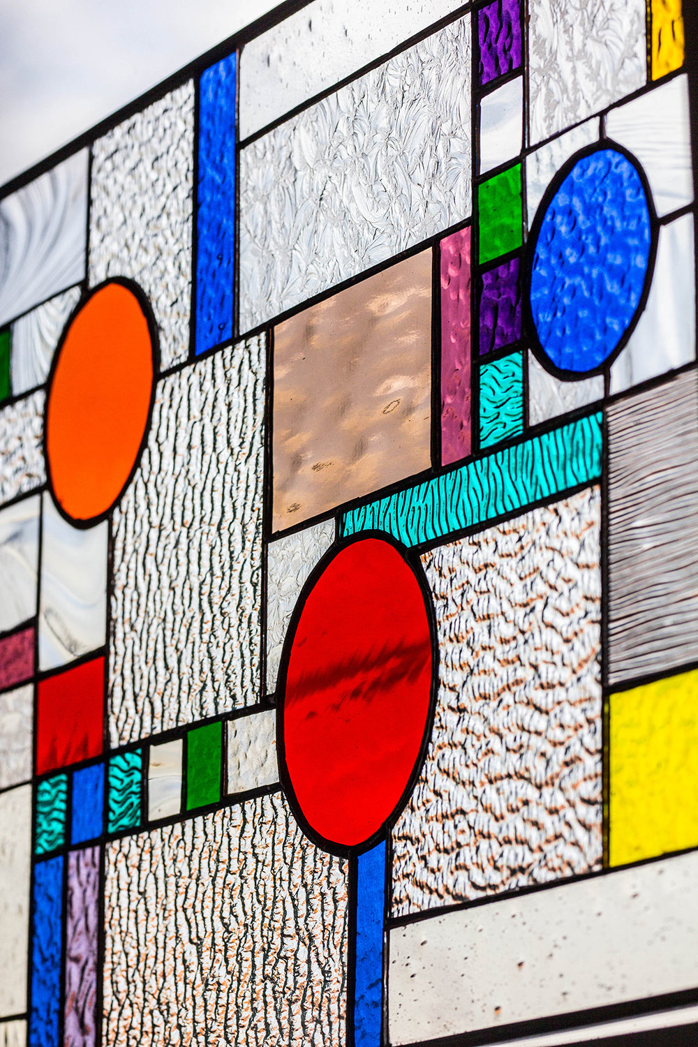 Planetarium Stained Glass Panel